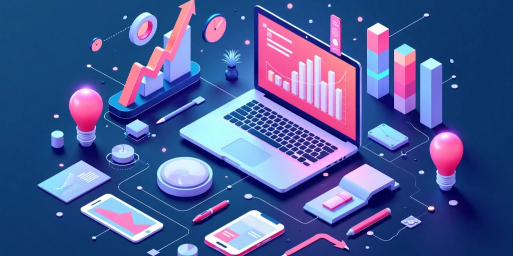 AI tools transforming business with graphs and charts